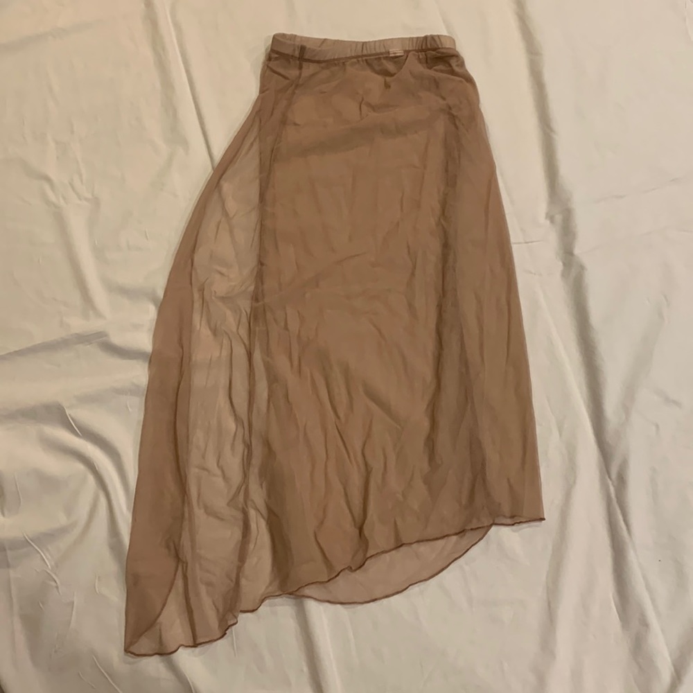 Moth colored mesh long skirt. No rips or tears